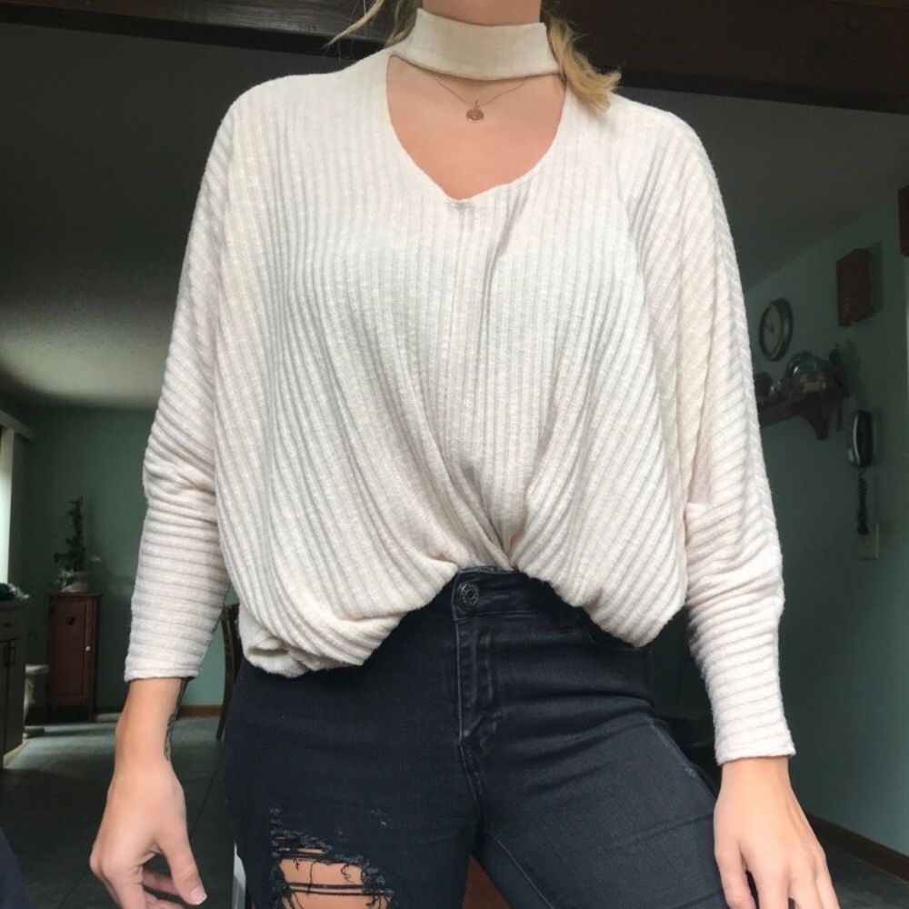 UO choker neck sweater